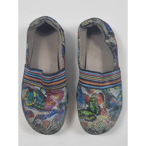 Alegria Womens 39/8.5 Glee Monarch Mosaic Butterfly GLE-389 Nurse Comfort Loafer - Picture 1 of 8